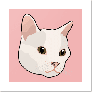 White Cat Posters and Art